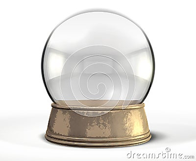 Snow Globe Crystal Ball Stock Photo