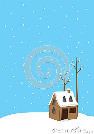 Snow house Vector Illustration