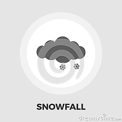 Snow icon flat Vector Illustration