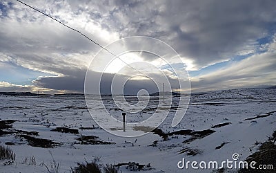 Snow land Stock Photo