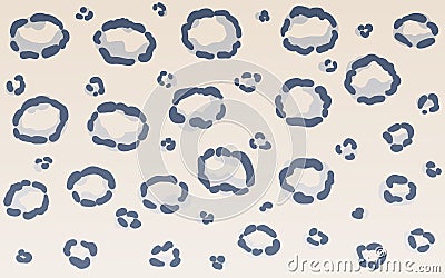 Snow leopard ounce irbis print texture background Vector Illustration