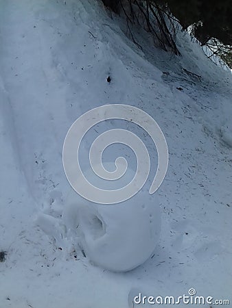 Snow are making angle looking good Stock Photo