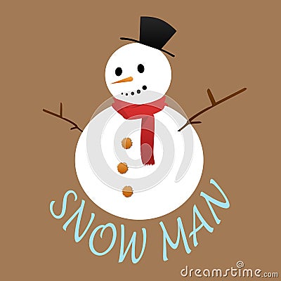 Snow man Stock Photo