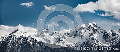 Snow mountain range. Stock Photo