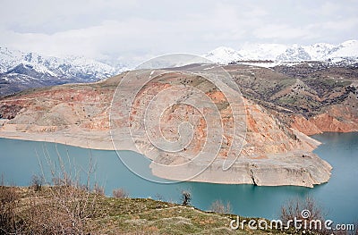 Snow Mountain,Tashkent,Uzbekistan Stock Photo