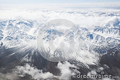 Snow moutains of Tian Shan Stock Photo