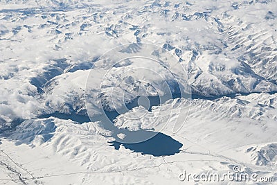 Snow moutains of Tian Shan Stock Photo