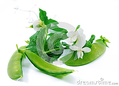 Snow peas Stock Photo