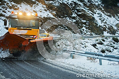 Snow plough Stock Photo