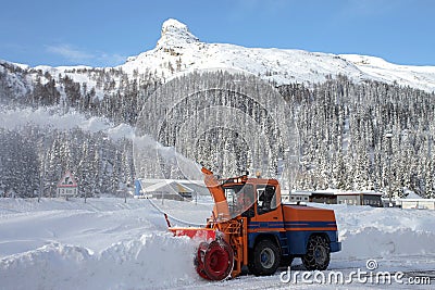 Snow plow Stock Photo