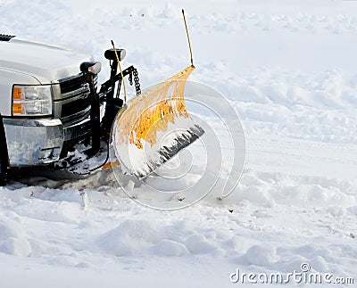 Snow plow Stock Photo
