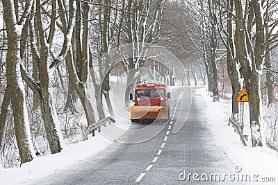 Snow Plow Stock Photo