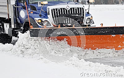 Snow plow Stock Photo
