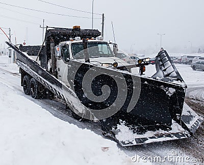 Snow Plow Stock Photo