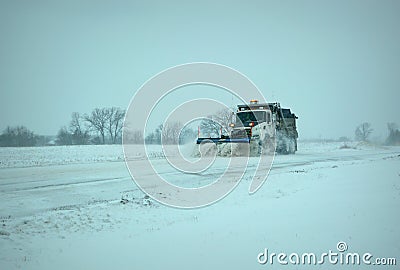 Snow Plow Stock Photo