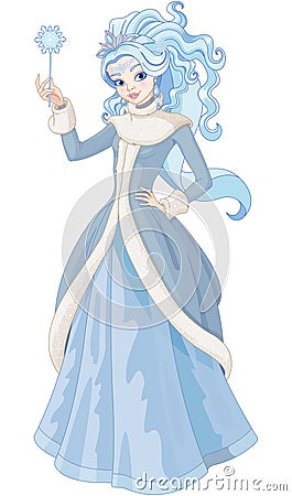 The Snow Queen Vector Illustration