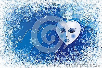 Snow queen Vector Illustration