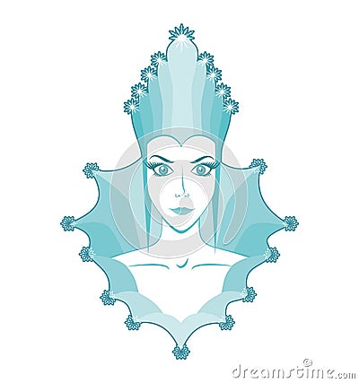 Snow queen Vector Illustration