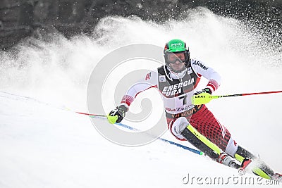 Snow Queen Trophy 2019 Mens Slalom Editorial Stock Photo