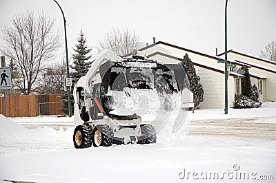 Snow removal Stock Photo