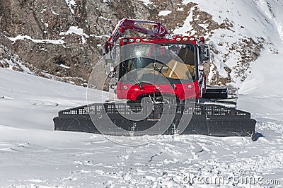 Snow removing machine Editorial Stock Photo