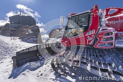 Snow removing machine Editorial Stock Photo
