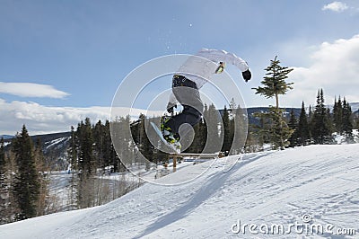 Snow Session, Beaver Creek, Eagle County, Colorado Editorial Stock Photo