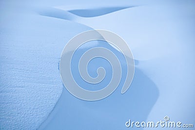 Snow shapes Stock Photo