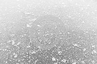 Snow Snowflakes closeup , ice crystal macro Stock Photo