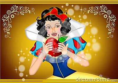 Snow white Cartoon Illustration