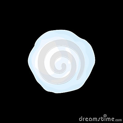 Snowball isolated. Winter Vector illustration. Christmas and New Vector Illustration