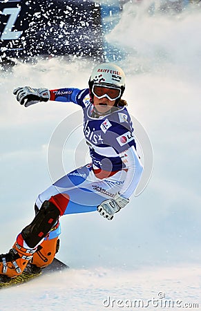 Snowboard Giant Parallel World Cup 2010 Editorial Stock Photo