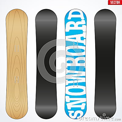 Snowboard sample symbols for design. Vector Vector Illustration