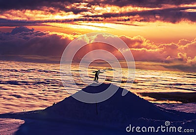 Snowboard Stock Photo