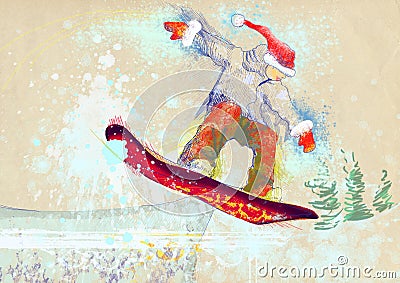 Snowboarder Vector Illustration