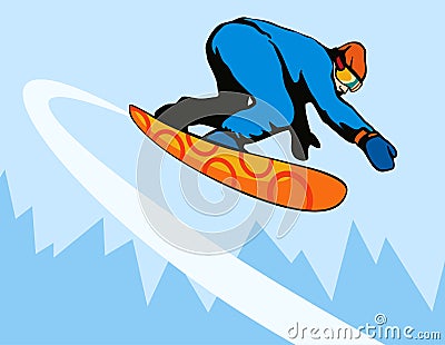 Snowboarding Stock Photo