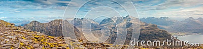 Snowcapped Mountain, Scotland Stock Photo