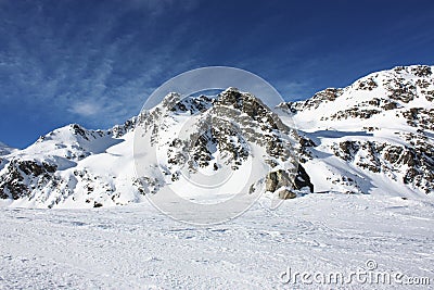 Snowed mountain Stock Photo