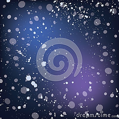 Snowfall background. Vector eps 10 for your winter design. Vector Illustration