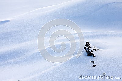 Snowfield Stock Photo