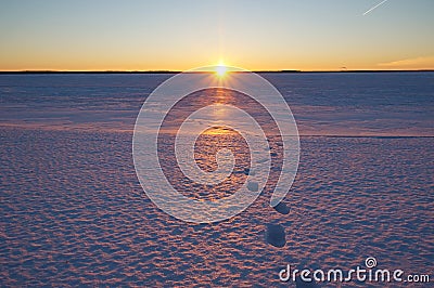 Snowfield Stock Photo