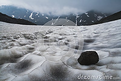 Snowfield Stock Photo