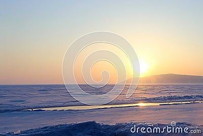 Snowfield Stock Photo