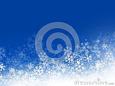 Snowflake Background Vector Illustration