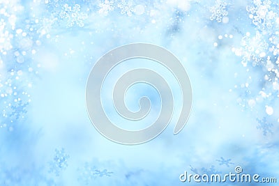 Snowflake Background, Winter Snow Flake Backgrounds Abstract Stock Photo