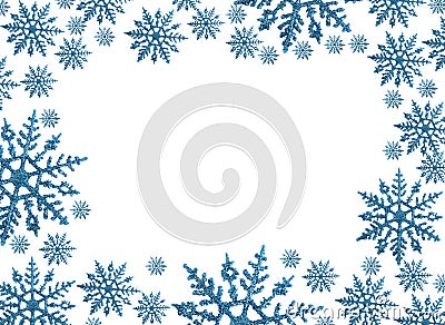 Snowflake Border Stock Photo