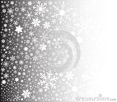 Snowflake Fade Vector Illustration