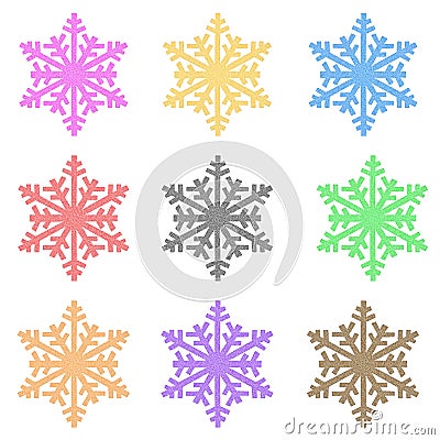 Snowflake icon Stock Photo