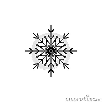 Snowflake Icon Vector Vector Illustration