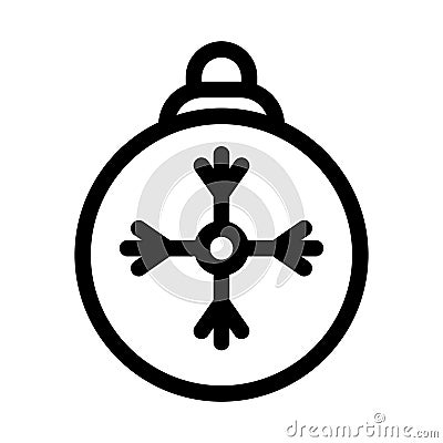 Snowflake Isolated Vector icon that can be easily modified or edited Vector Illustration